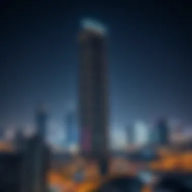 Magnificent Exploring Wind Tower 1 in Jumeirah Lake Towers