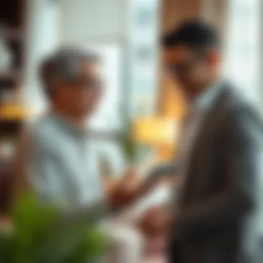 Navigating Home Loan Options with Experts A financial advisor discussing home loan options with clients