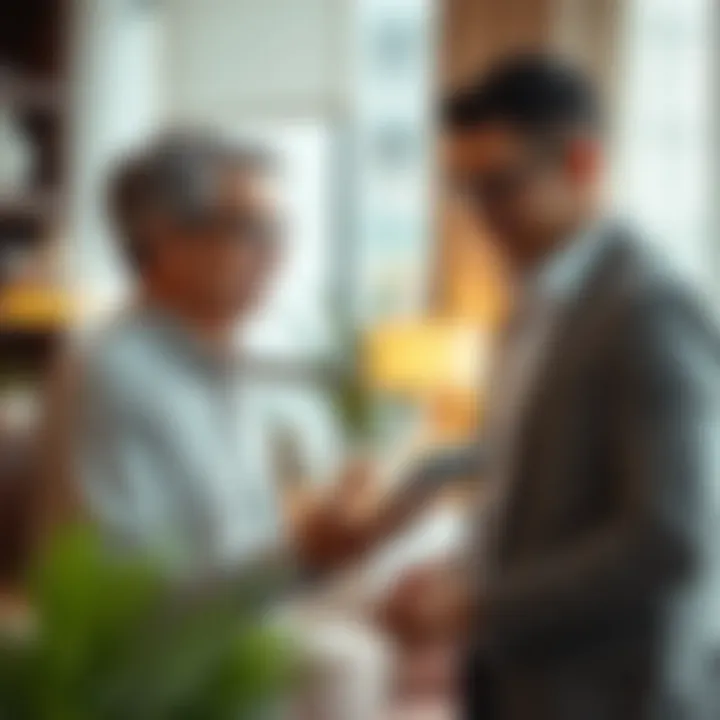 Navigating Home Loan Options with Experts A financial advisor discussing home loan options with clients