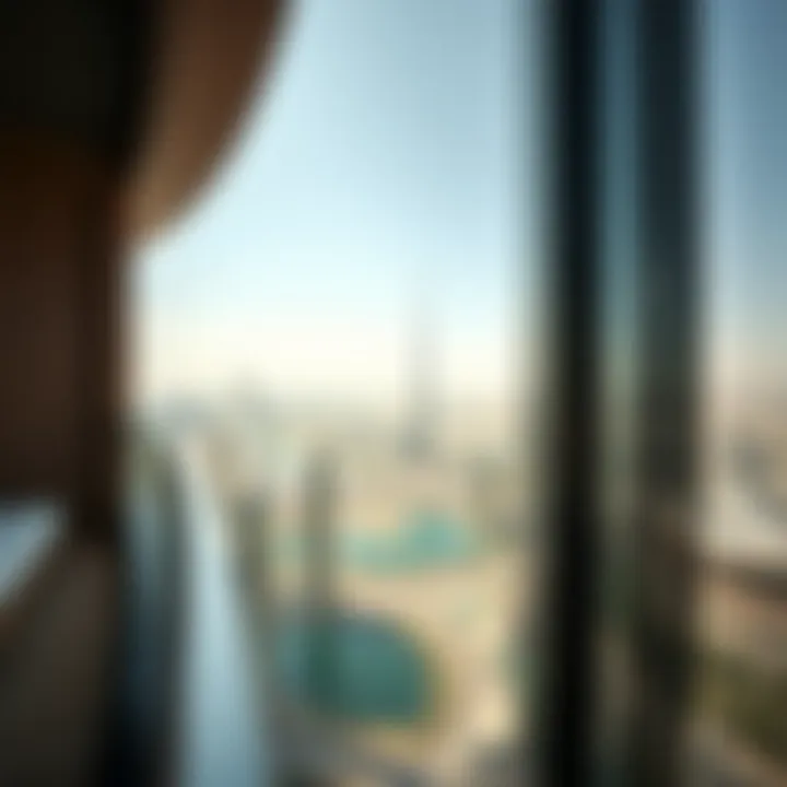 Panoramic view of Abu Dhabi from the terrace of Addax Tower.
