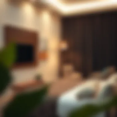 Modern Comfort in Budget Accommodation Cozy hotel room showcasing modern amenities