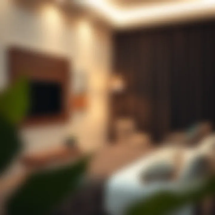 Modern Comfort in Budget Accommodation Cozy hotel room showcasing modern amenities