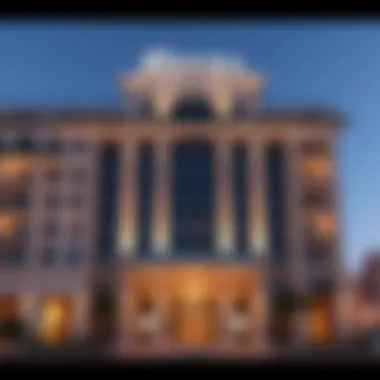 A Stunning Hotel Facade in Dubai Luxury and budget-friendly hotel facade in Dubai