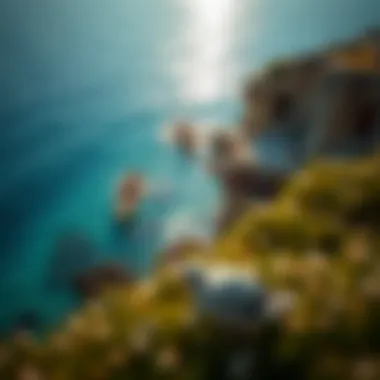 Serene marine environment surrounding Al Hamra Falcon Island