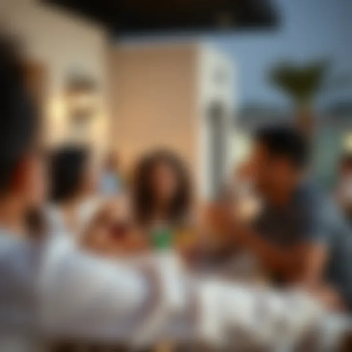 Diverse demographic enjoying the facilities of Al Khail Gate Studio