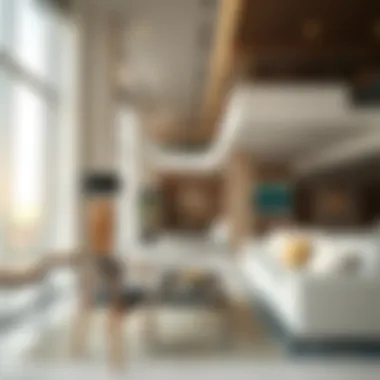 Interior shot of Al Kifaf Oasis Building showcasing modern design