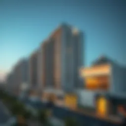 Aerial view of Al Maya showcasing modern architecture