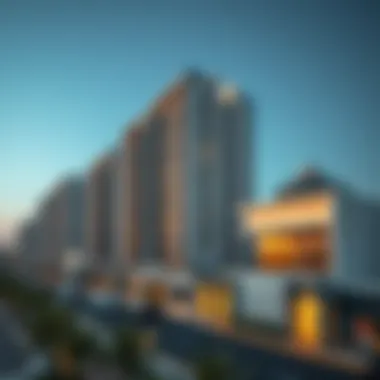 Aerial view of Al Maya showcasing modern architecture