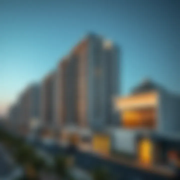 Aerial view of Al Maya showcasing modern architecture