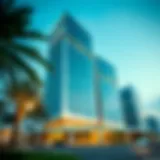 Exterior view of Al Saqr Business Tower showcasing modern architecture