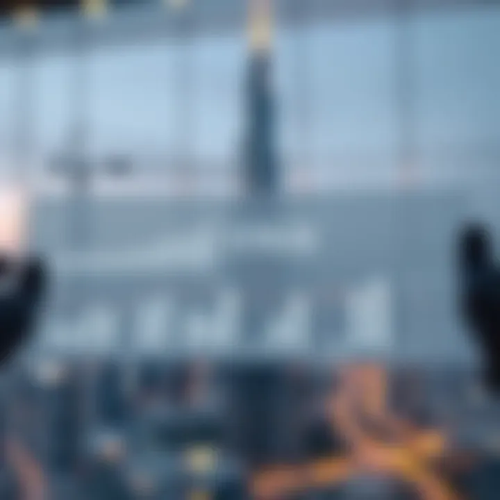 Infographic displaying financial metrics related to Burj Khalifa's economic impact