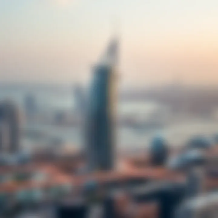 A panoramic view of Dubai’s skyline featuring the API Trio Office Tower, symbolizing the city's architectural advancements