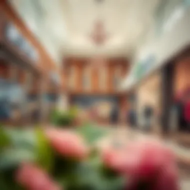 Diverse retail shops showcasing unique offerings