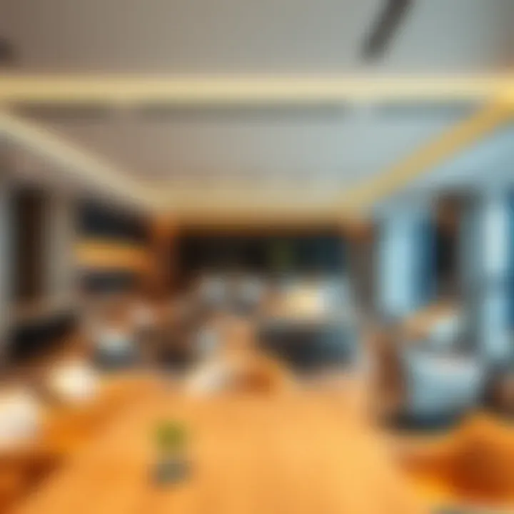 Interior shot of Aspin Commercial Tower displaying modern amenities and workspace