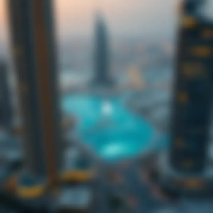 Map indicating the strategic location of Aspin Tower within Dubai’s real estate market