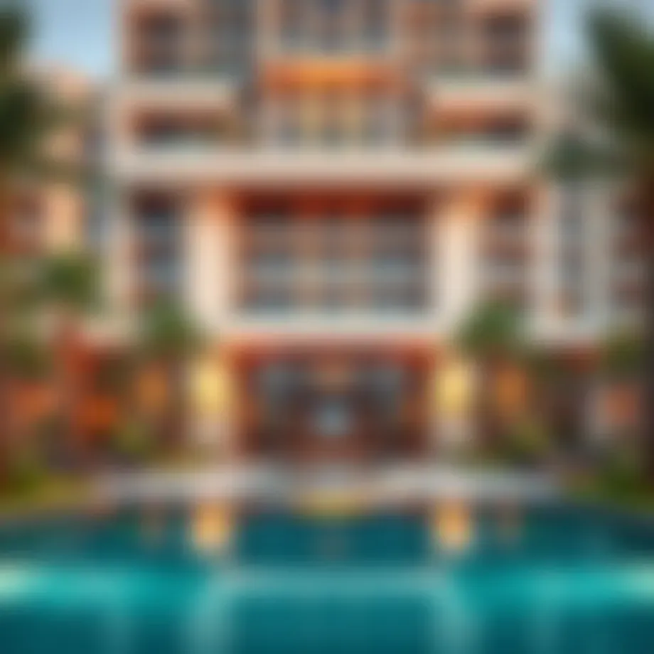 Stunning architectural facade of Avani Palm View