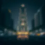 Stunning view of Ayedh Tower highlighting its architectural elegance