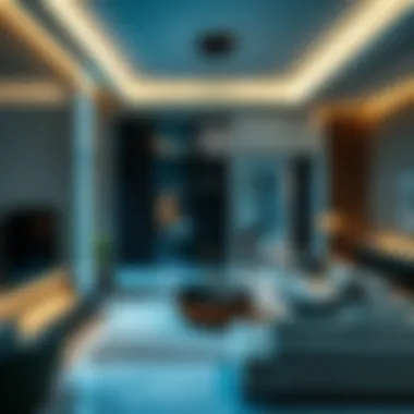 Innovative Interiors of Azure Residential Spaces Innovative interior design of an azure residential space