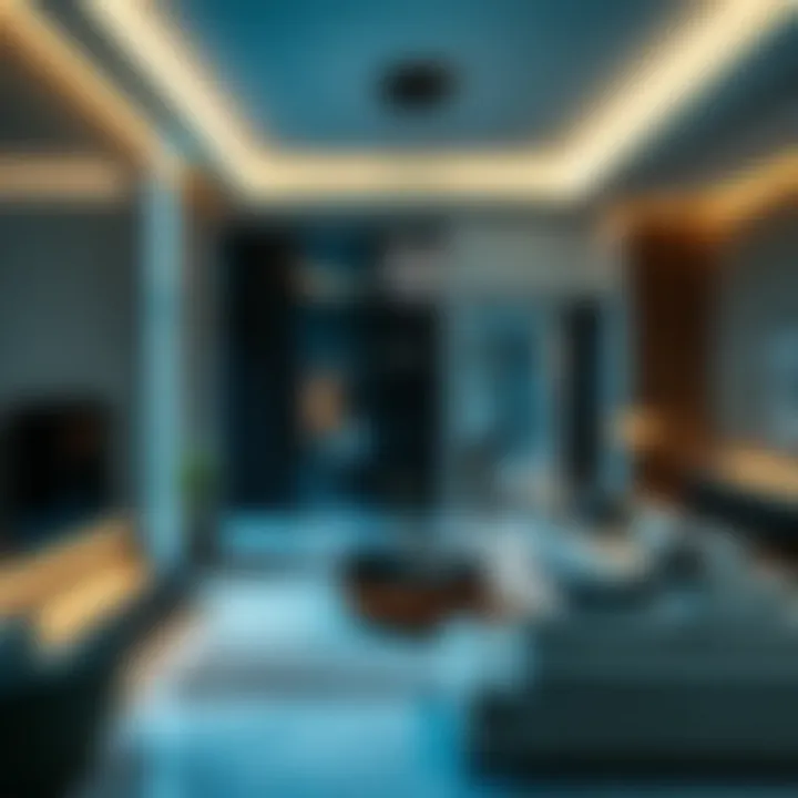 Innovative Interiors of Azure Residential Spaces Innovative interior design of an azure residential space