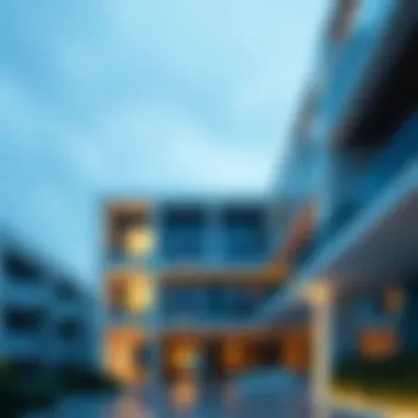 Modern architectural features of Azure Residence Dubai