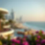 Luxury Beachfront Living in Dubai Stunning shoreline view showcasing luxury beachfront properties