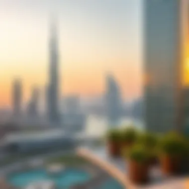 A panoramic view of Dubai's skyline featuring Binghatti's key developments