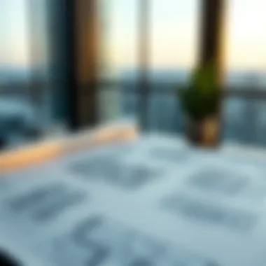 Blueprints of Innovation: Architectural Plans for Blumont Capital Tower Architectural blueprints and sketches of Blumont Capital Tower