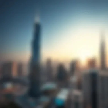 Boulevard Plaza Tower 1 Amidst Dubai's Skyline Skyline view featuring Boulevard Plaza Tower 1