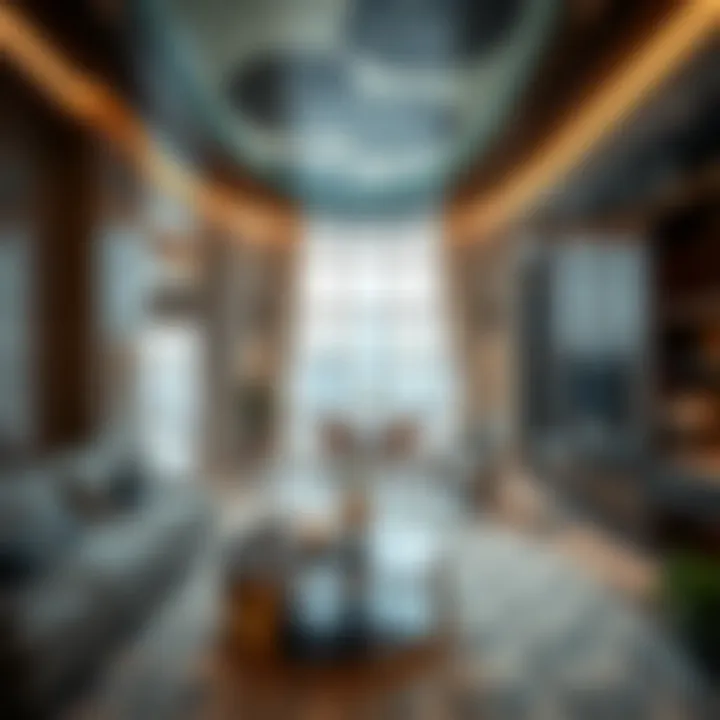 Interior amenities of the Burj Crown showcasing luxury living