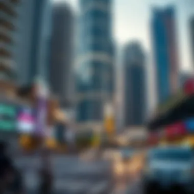 Urban Vibes Around Business Bay Silver Tower Business Bay Silver Tower surrounded by vibrant city life