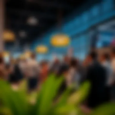 A networking event in a Dubai business center highlighting collaboration and innovation