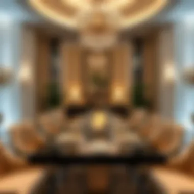 An Exquisite Dining Experience Awaits Exquisite dining setup at Caesars Palace Dubai