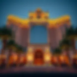 Luxurious façade of Caesars Palace Dubai