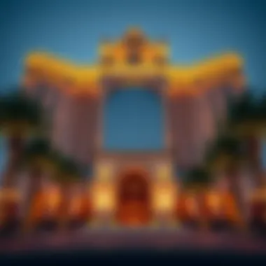 The Stunning Façade of Caesars Palace Dubai Luxurious façade of Caesars Palace Dubai