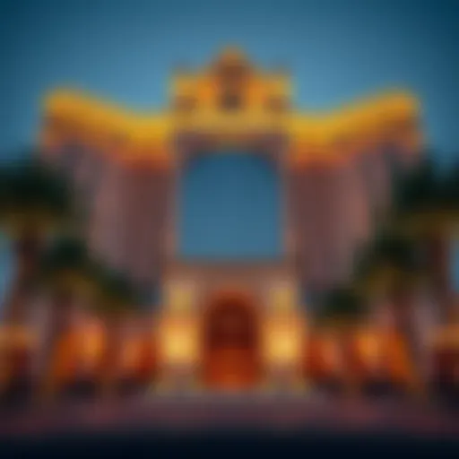 The Stunning Façade of Caesars Palace Dubai Luxurious façade of Caesars Palace Dubai