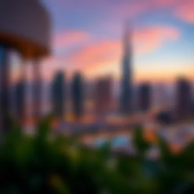 Stunning city skyline view from Casa by Damac highlighting its prime location