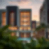 Stunning architectural view of Choithrams Park Gate Residence showcasing modern design