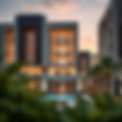 Stunning architectural view of Choithrams Park Gate Residence showcasing modern design