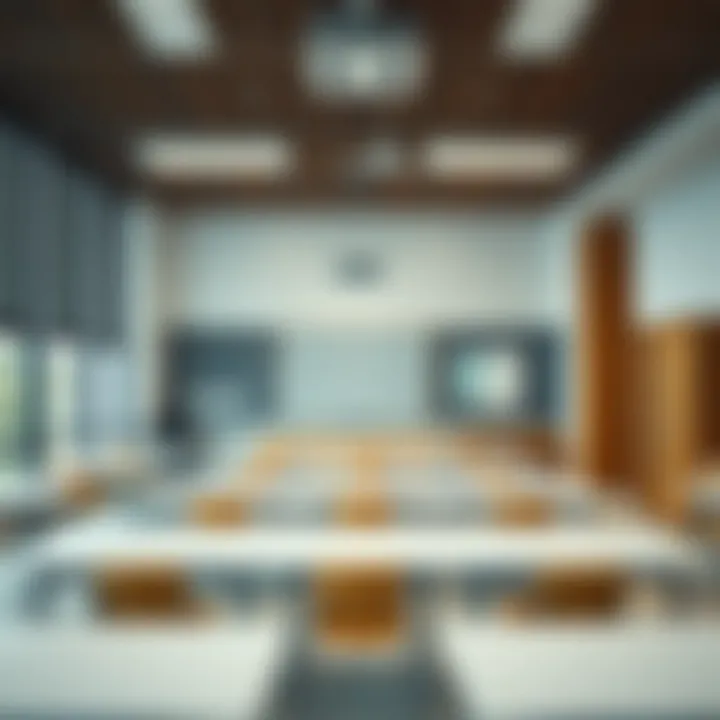 Interior of a modern classroom in Choueifat Khalifa City highlighting educational standards