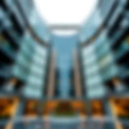 Architectural facade of City Walk Building 9 showcasing modern design