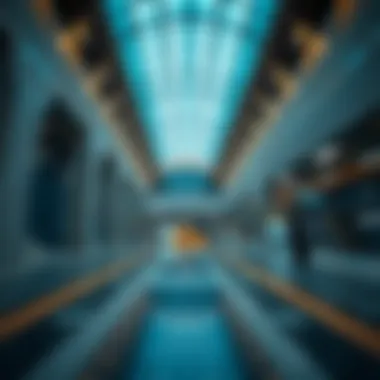 Architectural design of Al Muraqqabat Metro Station showcasing its modern aesthetics