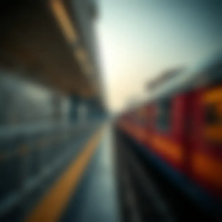 Visual representation of metro connectivity and accessibility in Dubai