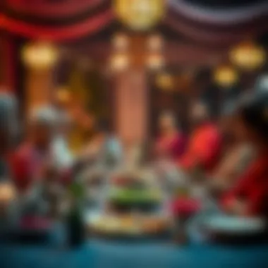 Cultural Diversity in Iftar Celebrations An inviting Iftar gathering with diverse cultural cuisines