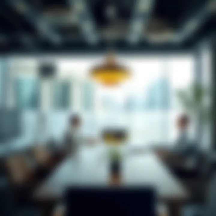 Business Meeting in a Rented Office Space Business meeting in a rented office space