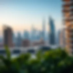 Stunning view of Dubai skyline showcasing modern apartment buildings