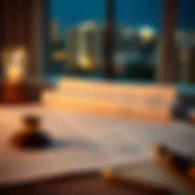 Legal documents and contracts for property purchase