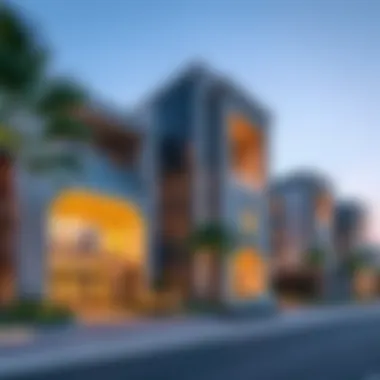 Luxury property in Dubai with modern architecture