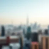 Aerial view of Dubai skyline showcasing modern architecture and real estate developments