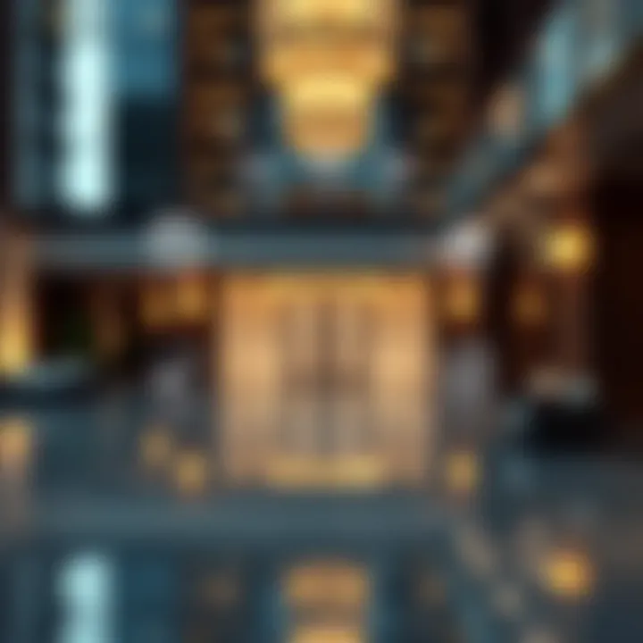 Illustration of a real estate investment strategy with icons representing key components