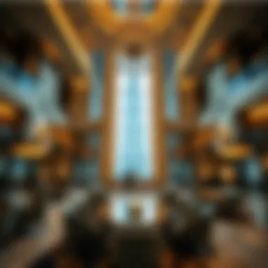 Opulent Interior of Burj Khalifa Luxurious interior showcasing the opulence of Burj Khalifa